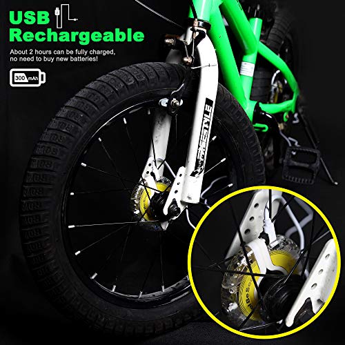 DAWAY Rechargeable Bike Wheel Lights A16 Cool Led Kids Bicycle Spoke