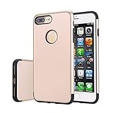 iPhone 7 Plus Case, Moonmini Shockproof Slim Fit Dual Layer Armor Protective Shock Absorbing Hybrid Defender Cover for iPhone 7 Plus - Golden