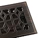 Accord AMFRRBM410 Marquis Floor Register, 4-Inch x 10-Inch(Duct Opening Measurements), Dark Oil-Rubbed Bronze