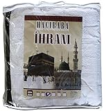 Islamic Men's Ihram Set for Hajj Umrah - 2 Piece Set - 110 x 220, 100 Percent Cotton (1500 gram Cotton)
