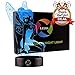 3D Optical Illusion Night Light - 7 LED Color Changing Lamp - Cool Soft Light Safe For Kids - Solution For Nightmares - Disney Fairy Tinker Bell Peter Pan