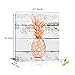 K-Road Pineapple Wall Art Rose Gold Canvas Painting Framed Picture Rustic Farmhouse Bathroom Living Room Decor 12x12 Inch (RG)