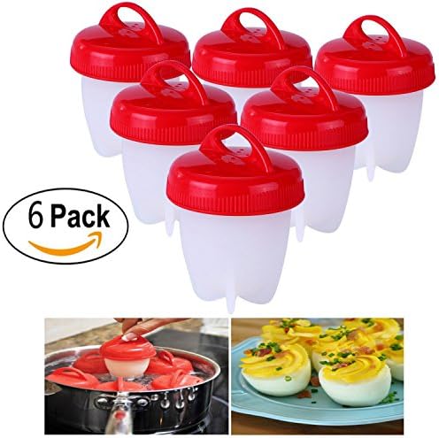 Egglettes - Egg Cooker Hard & Soft Maker, No Shell, Non Stick Silicone, Poacher, Boiled, Steamer, AS SEEN ON TV