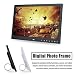 JUNword 15 inch HD Touch Screen Digital Photo Frame MP3 MP4 Movie Player Alarm Photo Frames Photo Digital Photos Frames,Blackthumb 2