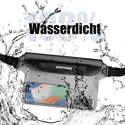 ECHTPower wasserdichte Tasche Beutel Bauchtasche Handyhülle Schutzhülle für Wassersport, Strand, Schwimmen, Bootfahren… – Bild 3