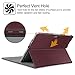 Fintie New Surface Pro 2017 / Surface Pro 4 Case, Multi-Angle Viewing Portfolio Business Cover for Microsoft Surface Pro 2017 / Pro 4 / Pro 3, Compatible with Type Cover Keyboard - Burgundy