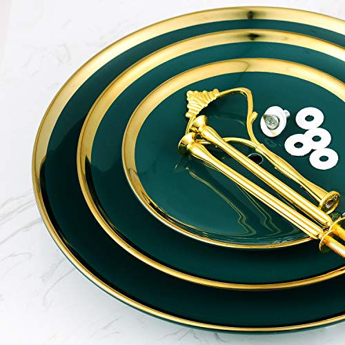 INONE 3 Tier Serving Tray, Tiered Serving Stand, Cupcake Stand Dessert Platter for Tea Party, Wedding - Thumbnail 4