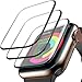 [3 Pack] Screen Protector for Apple Watch Series 3/2/1 38mm, Max Coverage Screen Protector HD Clear Anti-Bubble