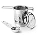 Sweese 2201 Tea Infuser Strainer With Lid + Spoon for loose leaf tea - 18/8 Stainless Steel