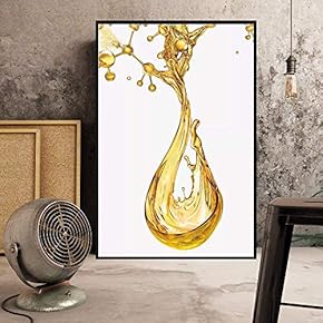 Floating Framed Canvas Wall Art for Living Room, Bedroom Splash Ink Canvas Prints for Home Decoration Ready to Hang - 16x24 inches