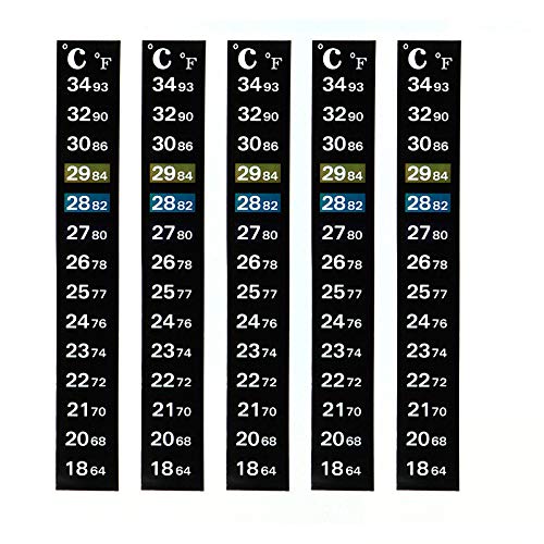 CoCocina 5Pcs AT-003 0-60 Â°C Thermometer Liquid Crystal Color Change Thermometer Waterproof Temperature Measurement Tool