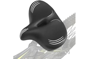 URBY Plus Size Extra Wide E-Bike/Electric Bike Seat Comfort Ride, Talla Extra Asientos para Bicicletas, Ideal as Bicycle Seats for Comfort Men or Women with Extra Comfort Needed.