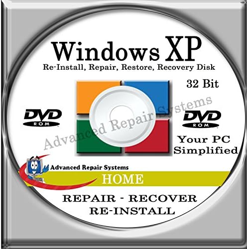 WINDOWS XP SYSTEM REPAIR &amp; RE-INSTALL 32 Bit BOOT DISK: Repair &amp; Re-install Windows XP HOME (Repair-Restore-Reinstall)