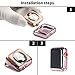 Smiling Case for Apple Watch 38mm With Buit in TPU Screen Protector All-around Protective Case High Definition Clear Ultra-Thin Cover for Apple watch 38mm Series 3 and Series 2