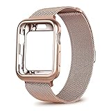 OROBAY Compatible with Apple Watch Band Case