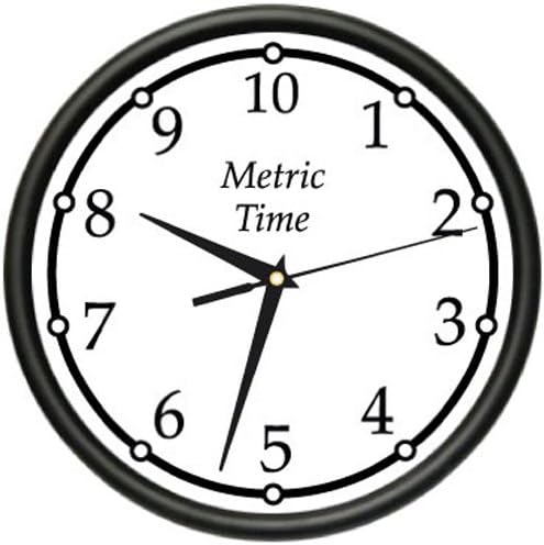 Amazon Com Signmission Wall Clock Metric System Watch Time Interval Gag Gift Beagle Home Kitchen