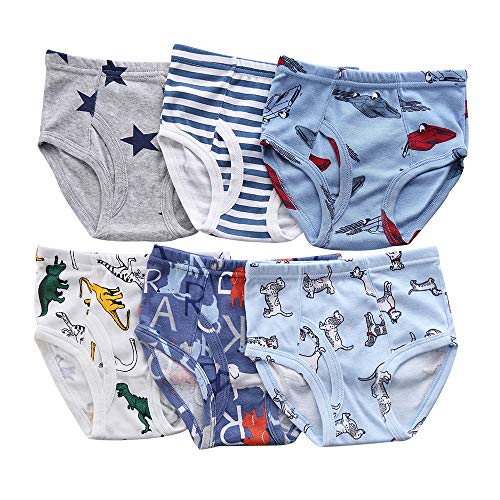 benetia Boys Toddler Underwear Briefs Cars Cotton 6 -Pack 2t 3t
