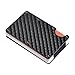 Carbon Fiber Aluminum Metal Wallet Money Clip RFID Minimalist Wallet, Slim Wallet (Carbon Fiber)