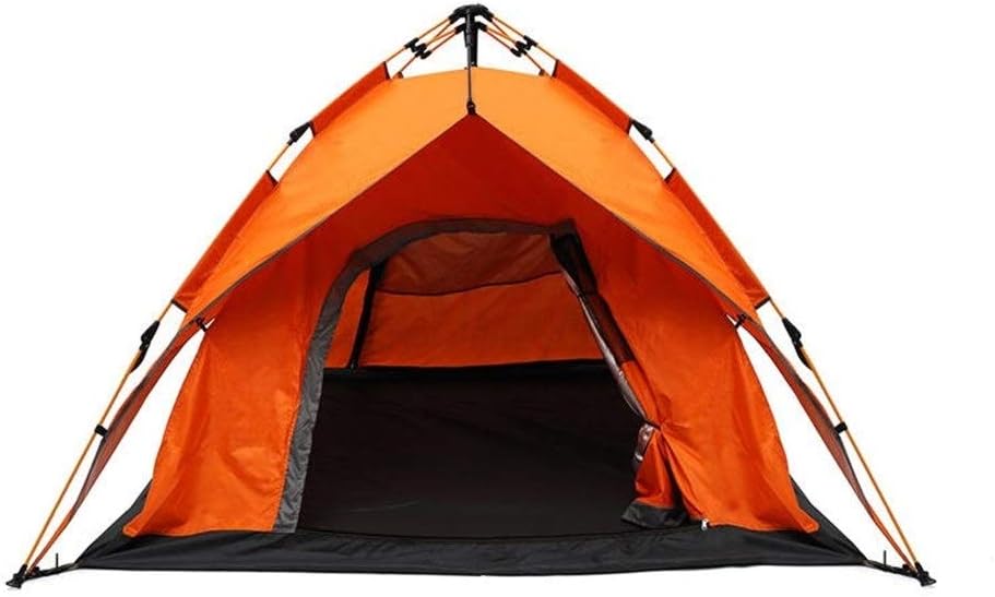 Louise Connie Tent Portable Outdoor 2-3 Person Camping Tent Instant Automatic Double Layers Outdoor Sunshade - Army Green
