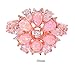 CiNily Opal Ring-14K Rose Gold Plated Pink Opal Cubic Zirconia CZ Ring Gemstone Ring for Women Size 5-12