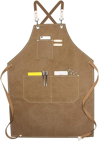 Amazon Co Jp Bverionant エプロン 前掛け 作業エプロン H型調整式 防水防汚 エプロン おしゃれ ストラップ調整可能 カフェ エプロン 男女兼用 しわ防止 ポケット付き 多機能 ワークエプロン 作業用 職人 フリーサイズ 1 服 ファッション小物