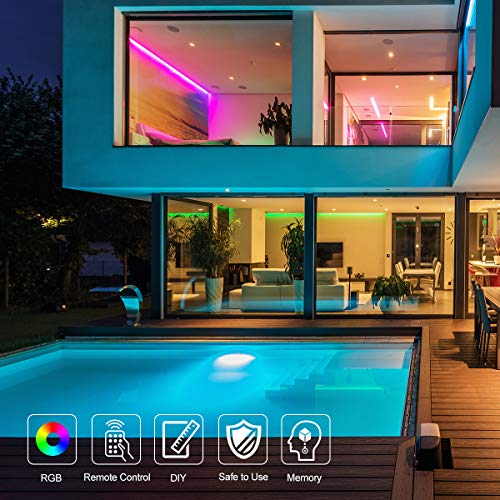 WenTop Led Strip Lights 65.6ft for Bedroom with Remote (2 Rolls of 32
