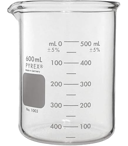 Chemistry Flask Corning Pyrex 1000mL Narrow Mouth Erlenmeyer Flask W/ Heavy Duty Rim 4980-1L | Sonoma Lab Erlenmeyer Flask 1000ml
