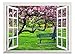 wall26 Removable Wall Sticker/Wall Mural - Cherry Blossom in Spring | Creative Window View Wall Decor - 36
