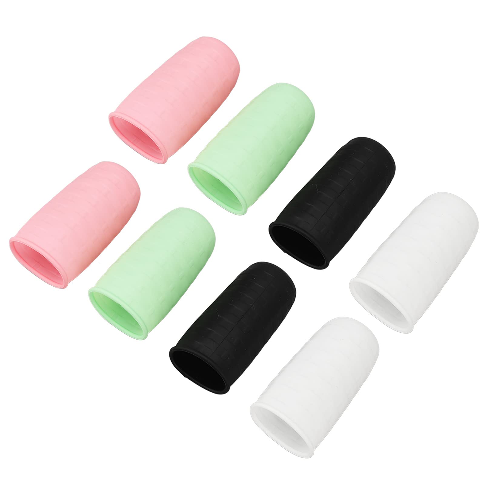 8-Pack Travel Silicone Leak Proof Cap Covers, Reusable Travel Toiletry Bag & Suitcase Accessories