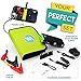 Y&A Market Multi-Function Compact Emergency Car Jump Starter: Power Bank, LED Flashlight, USB Cell Phone Charger, and Battery Adapter for Electronics with Case