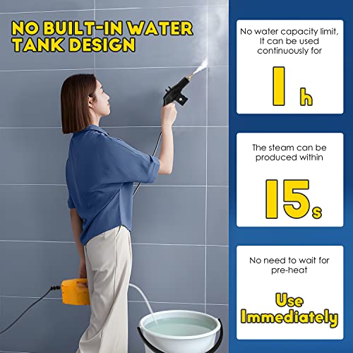 CGOLDENWALL Household Steam Cleaning Machine 1700W Handheld Steamer for