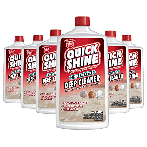 Quick Shine Multi Surface Deep Floor Cleaner and Wax Remover 27oz, 6Pk
