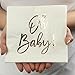 Andaz Press Rose Gold Foil Lunch Napkins, Oh Baby!, 6.5-inch, 50-Pack, Shiny Metallic Tableware Supplies for Baby Shower, Modern Party Paper Napkins in Bulk, Decorations