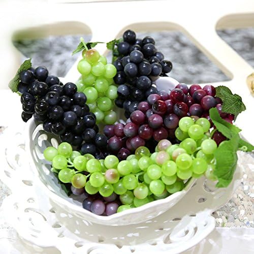 Artificial Grapes Plastic (Purple) Fake Decorative Fruit Food Home Decor K0115