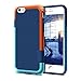 LoHi -  Slim Fit Shockproof Rugged Protective Case, Soft TPU & Hard PC [Extra Front Raised Lip] Anti-slip Cover 5.5 Inch Black - Compatible with iPhone 6s Plus / 6 Plus primary