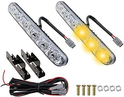 AUTOMONACH Car Headlight High Power High/Low Beam Warning Driving Fog Lamp Auto Head LED Daytime Running Light Len Xenon DRL AE …