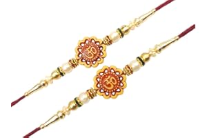 Anika Shopify Rakhi Traditional for Brother Sister, Multi Color Beautiful & Fancy Designer Thread Raksha Bandhan Rakhi Gift for loving Brother/Sister, Friends & Father and Family.
