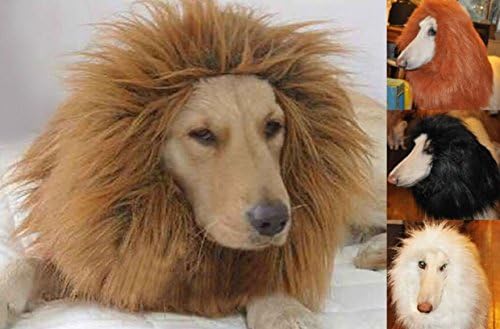 大変身 選べる カラー ４色 犬 用 ライオン たてがみ コスプレ グッズ 中型 大型犬