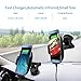 Maxjoy Fast Wireless Car Charger, Wireless Car Charger Mount Auto Clamping, 10W Wireless Car Charger, QI Infrared Phone Holder Fit for iPhone Xs/XR/X /8 Samsung Galaxy S9 S8 Plus Note 8 5, Black