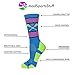 MadSportsStuff Chevron Girls Lacrosse Socks with Lacrosse Sticks Athletic Crew Socks