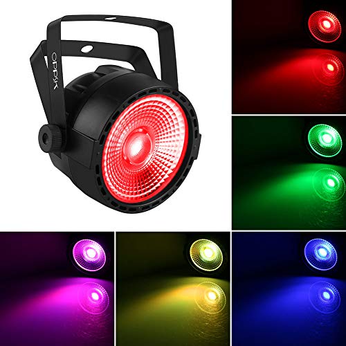 Stage Par Light, OPPSK LED Par Lights with Super Bright 30W COB RGB Tricolors Par Can by Remote DMX Control for Stage Lighting Church Wedding DJ Lights Party