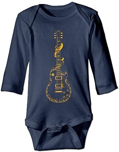 Baby Onesie Electric Flaming Guitar Cool Fashion Baby Clothes Newborn Outfits Long Sleeve Bodysuit