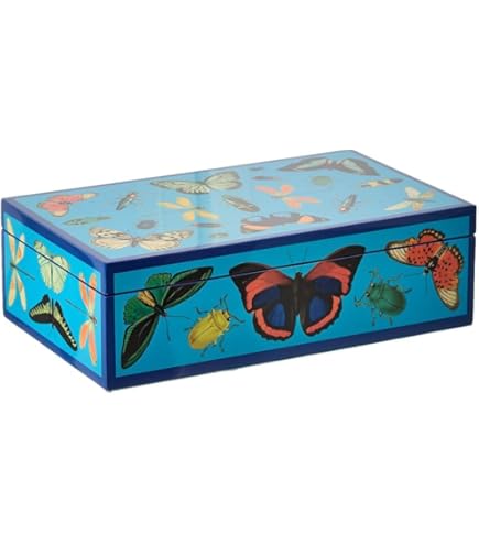 Amazon.com: Jonathan Adler Large Botanist Lacquer Box, Purple