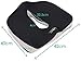 LRKC Coccyx Orthopedic Memory Foam Seat Cushion - Back, Tailbone, Sciatica Pain Relief & Spinal Alignment