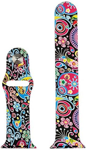 Blesihu Replacement Band for Apple Watch, Strap Bands for iwatch, Silicone Sport Style Wristband, Personalized Design, 16 Colors, Both 38mm and 42mm Models Available