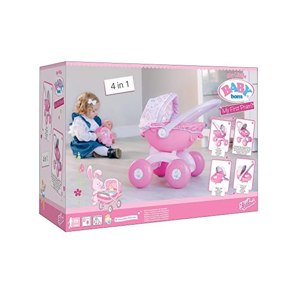 BABY Born 1423576 Puppenwagen, Rose – Bild 3