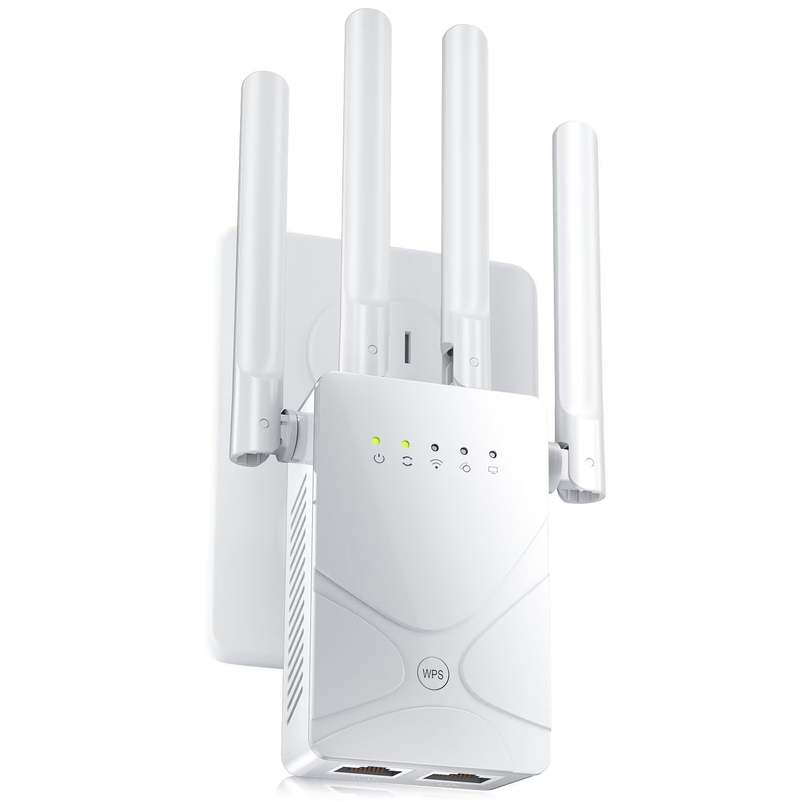 Photo 1 of 2026 WiFi Extender Signal Booster for Home, 15555 Sq.ft Long Range Internet Repeater-95% Faster,Strongest Wireless Router Amplifier w/Ethernet Port,Mesh Wi-Fi Repeater Support 99% Devices,1-Tap Setup