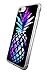Gifun Hard PC Bumper Shockproof Clear Soft Slim Design Pattern Case for iPhone 8/7/iPhone SE 2020 4.7inch Cover - Colored Pineapple