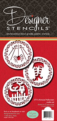 Whimsical Halloween Cookie Stencil C974 by Designer Stencils