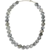 Jia Jia Women's Labradorite Crystal Sphere Necklace